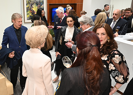 Guests at the David Hayes reception featured in New York Social Diary
