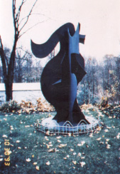 Dragon, painted steel, 1990