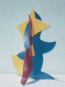 Goalie sculpture for Richard M. Ross Art Museum exhibition