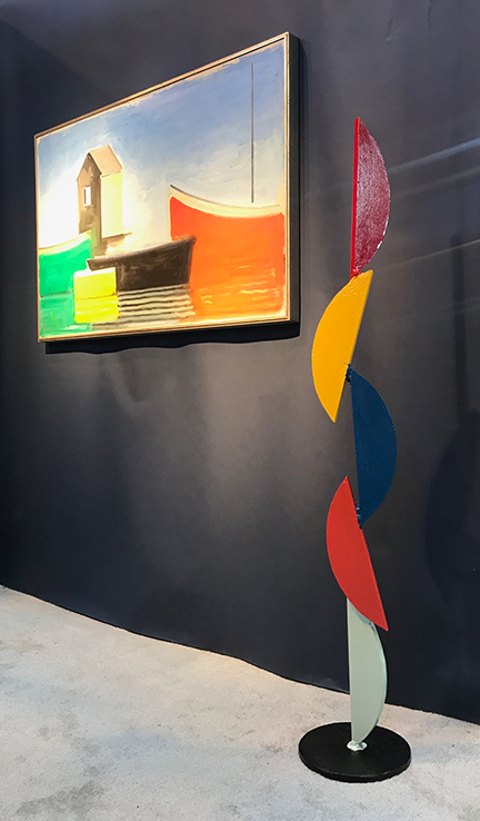 Painted Half Moons at the Boston International Fine Art Show