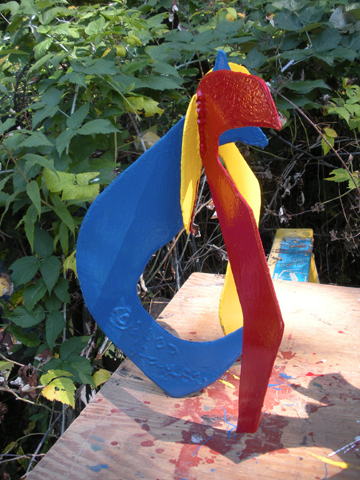 David Hayes sculpture at Westfield State University Downtown Art Gallery