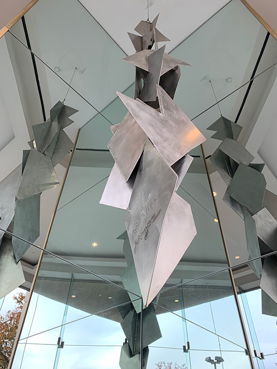 Stalactite, welded stainless steel, 2002