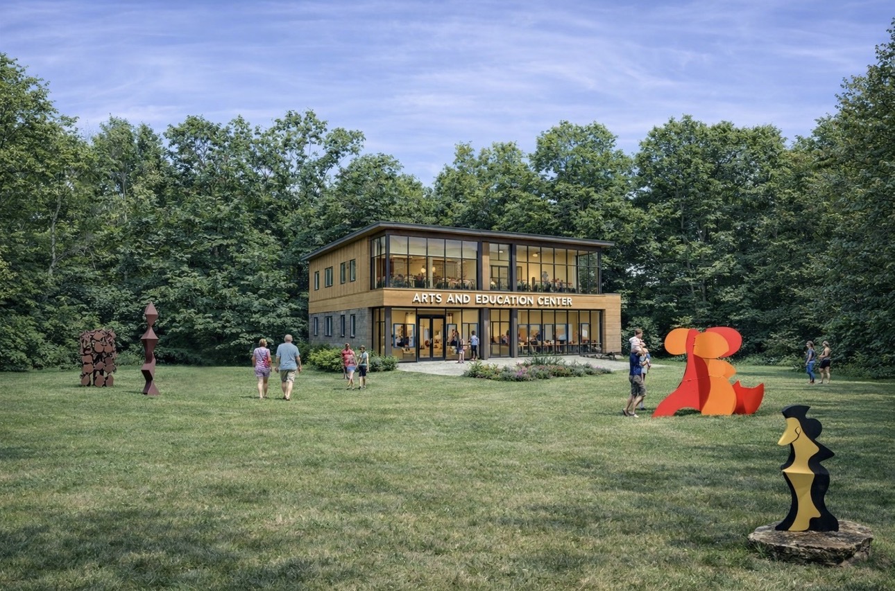 Rendering of the proposed Arts and Education Center at the David Hayes Sculpture Fields
